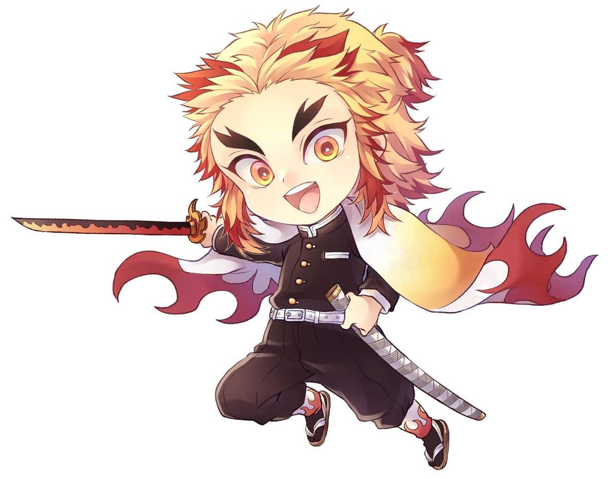 Hình Rengoku chibi cực đẹp