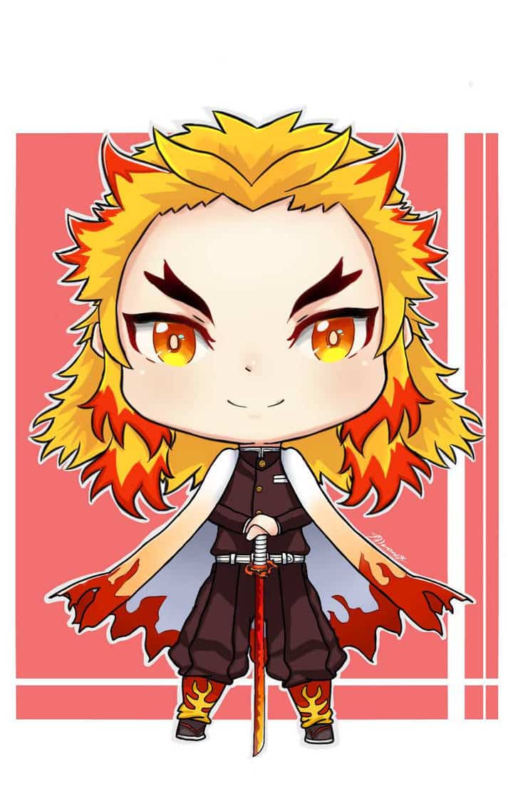Hình Rengoku chibi đẹp nhất