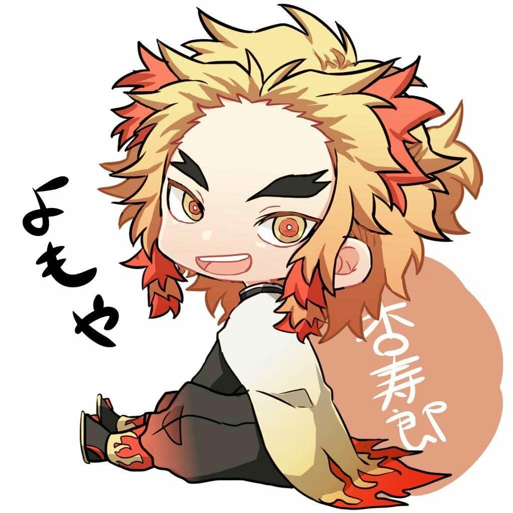 Hình Rengoku chibi ngộ nghĩnh
