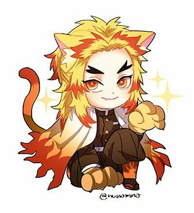 Hình Rengoku chibi siêu cute