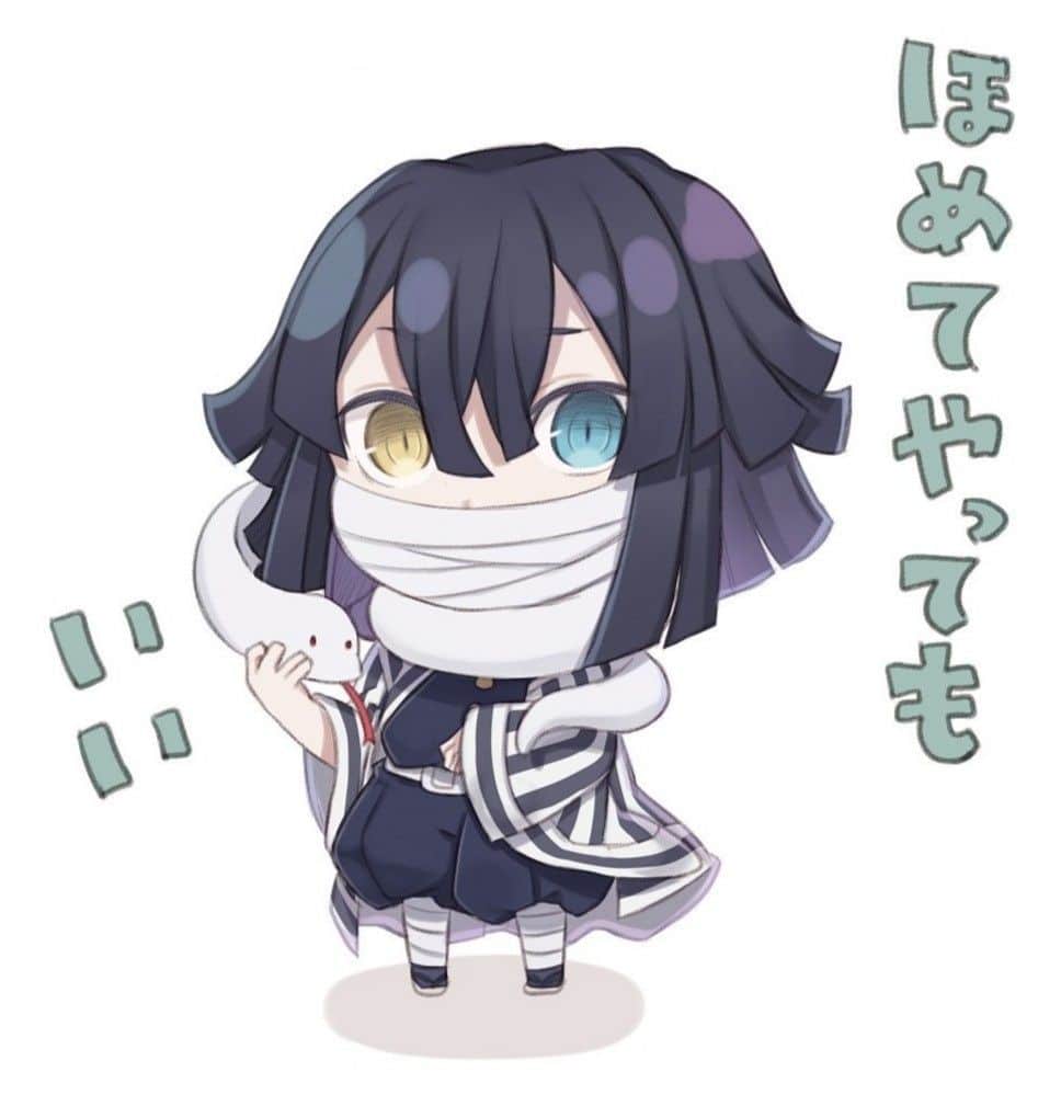 Hình Xà trụ chibi ngộ nghĩnh
