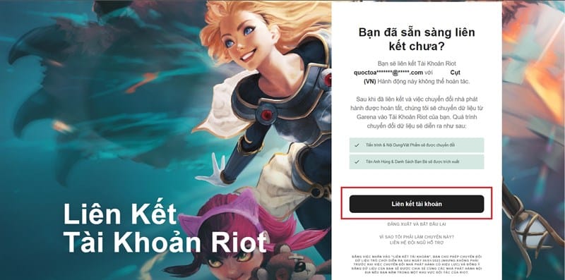 Liên kết tài khoản