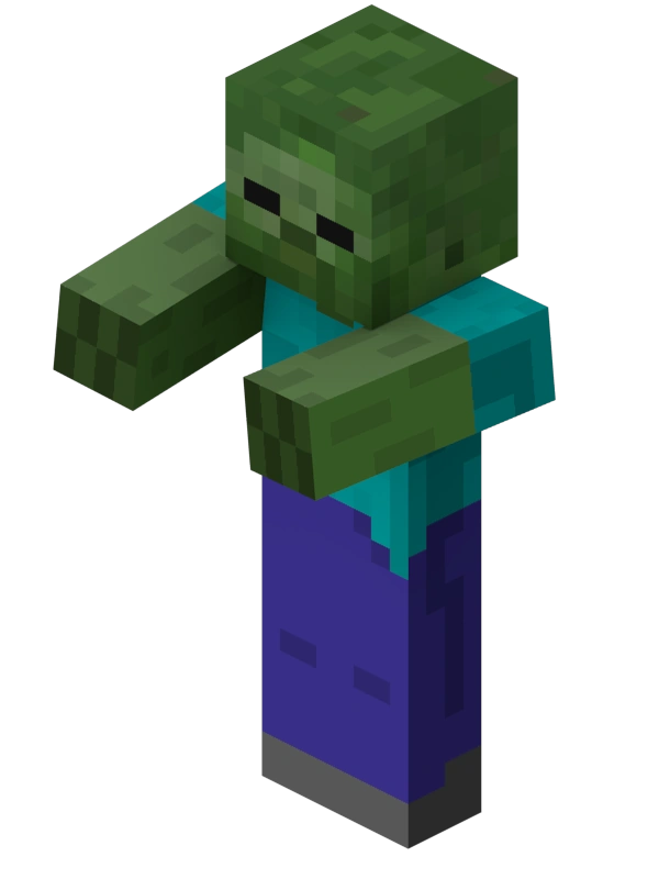 Ảnh Zombie Minecraft đặc sắc