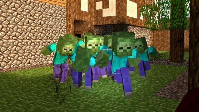 Ảnh Zombie Minecraft ma mị