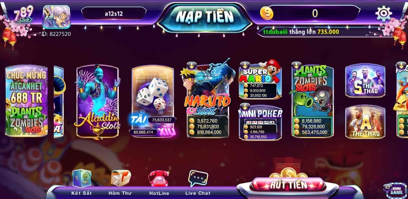 Bạn hãy lưu ngay hình tài xỉu 789 club đẹp nhất