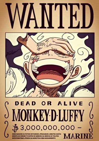 Full Hinh Truy Na Luffy Gear 5