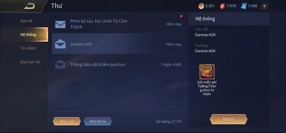 Hình ACC có nhiều quân huy Liên Quân