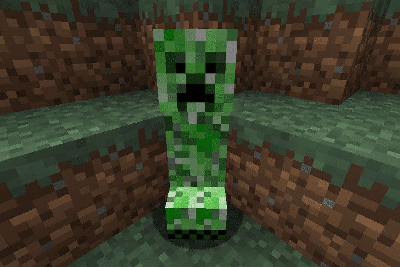 Hình Creeper Minecraft ấn tượng