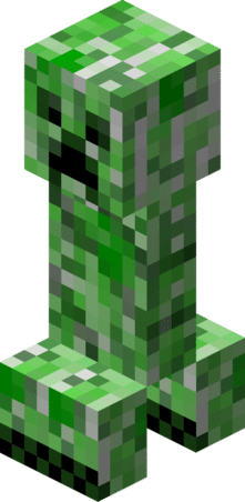 Hình Creeper Minecraft độc đáo