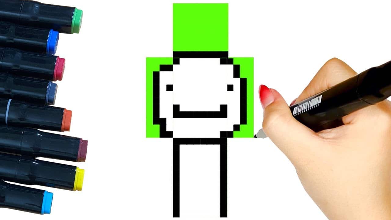 Hình Dream Minecraft đẹp ngộ nghĩnh