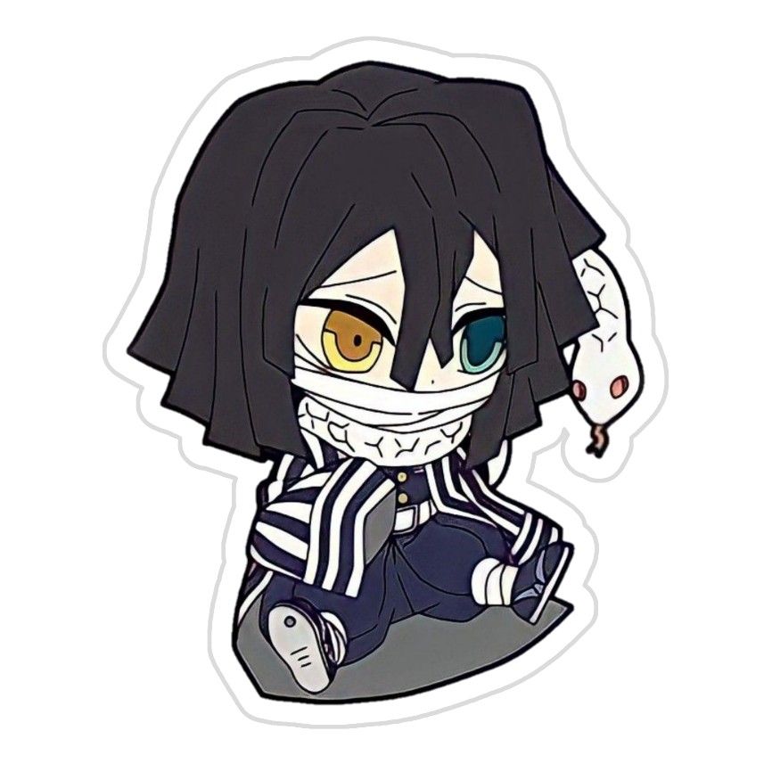 Hình Obanai chibi vô cùng dễ thương