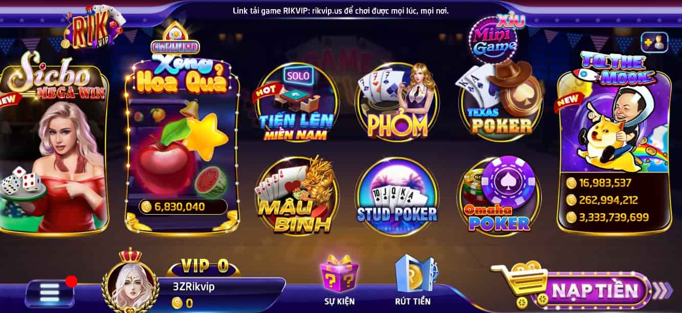 Hình ảnh game rikvip đẹp nhất