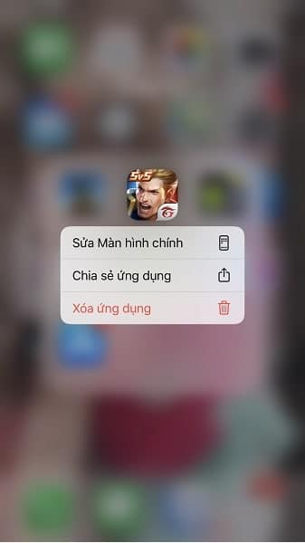 Hình ảnh xoá game Liên Quân mới nhất