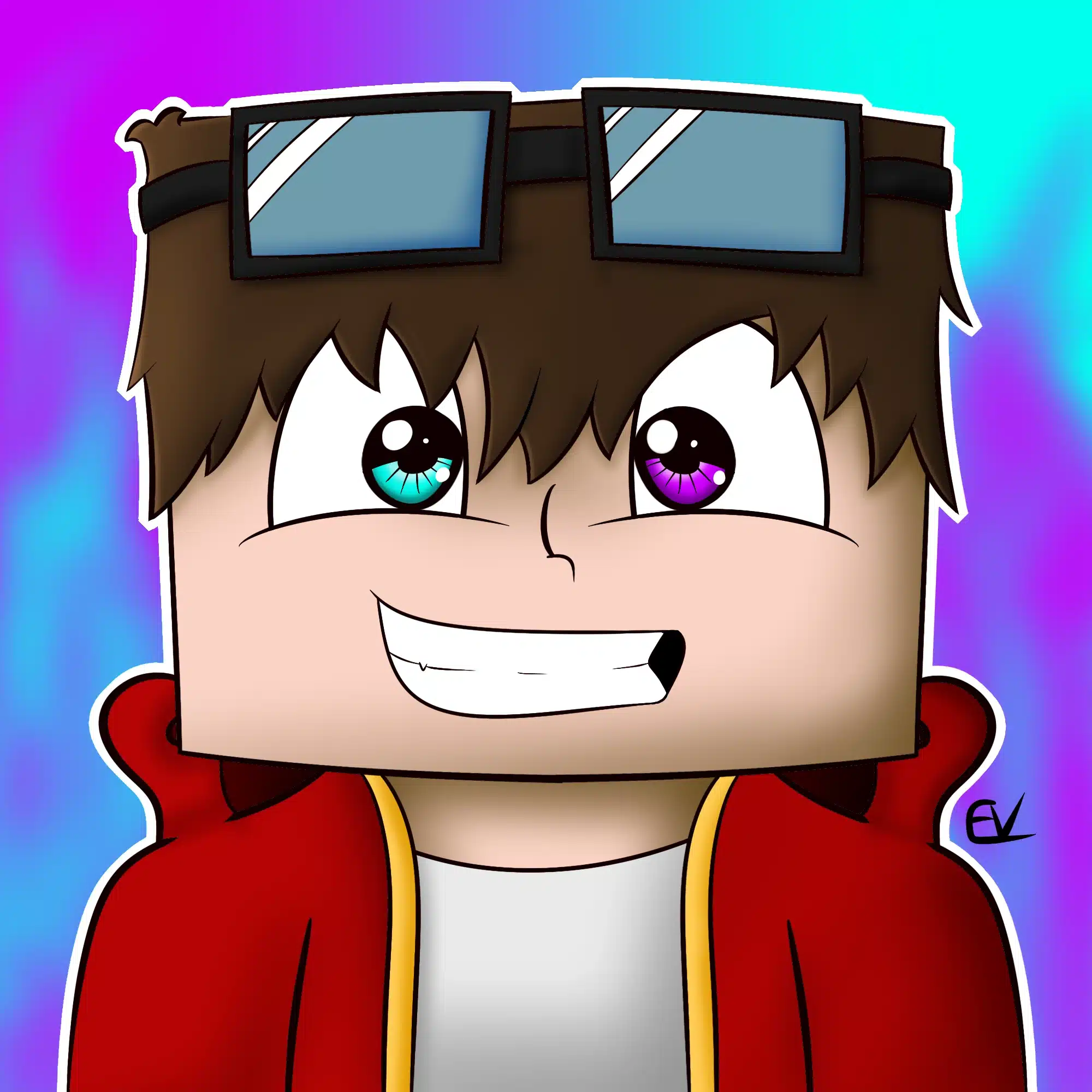 Hình avatar Minecraft 3D dễ thương