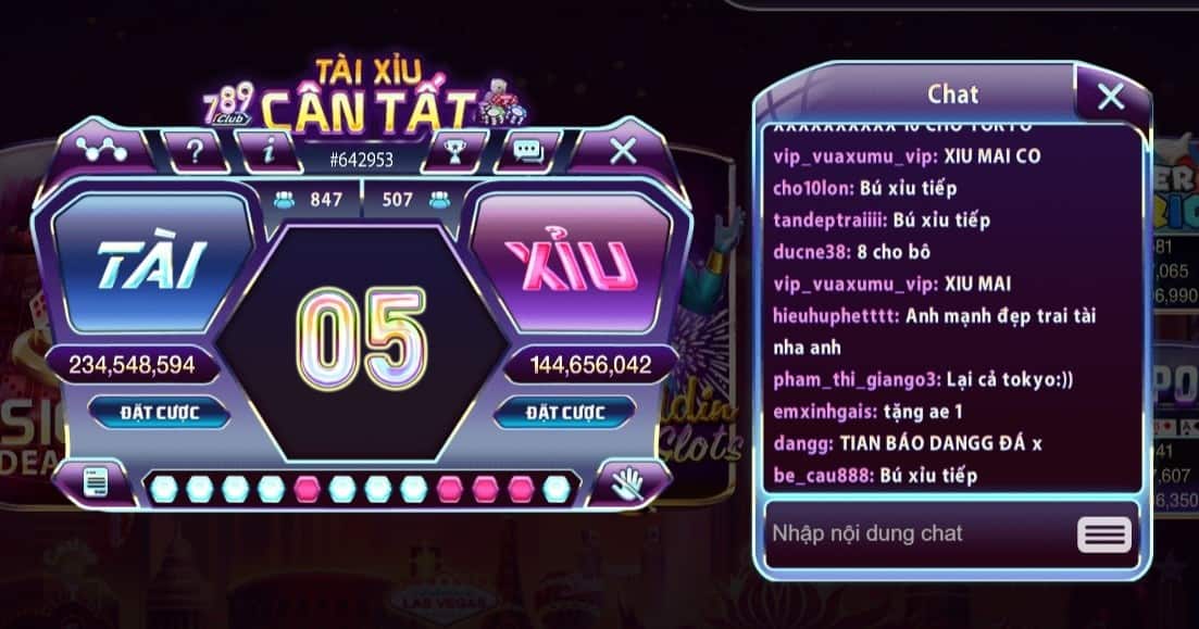 Hình đánh tài xỉu 789 mới nhất