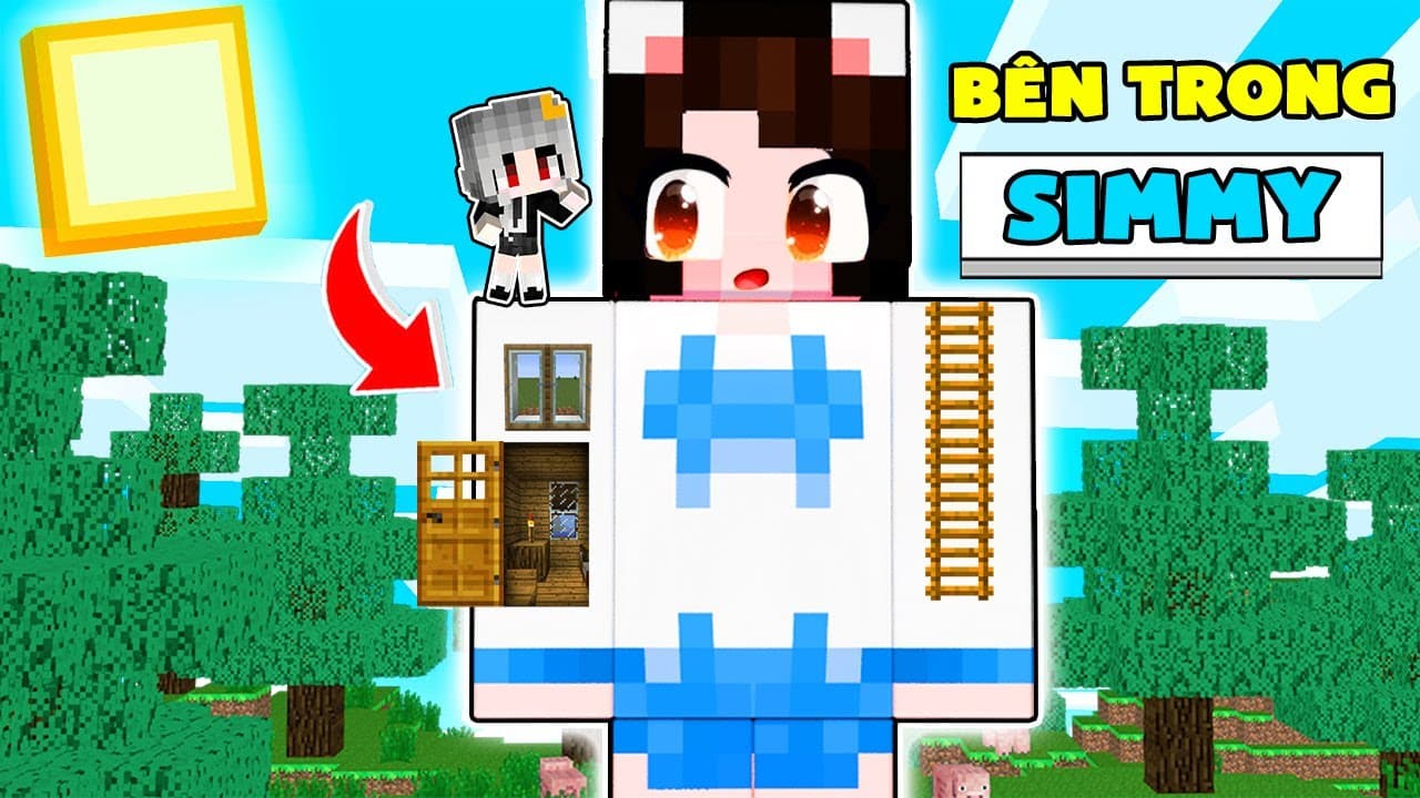 Hình mèo Simmy Minecraft cute