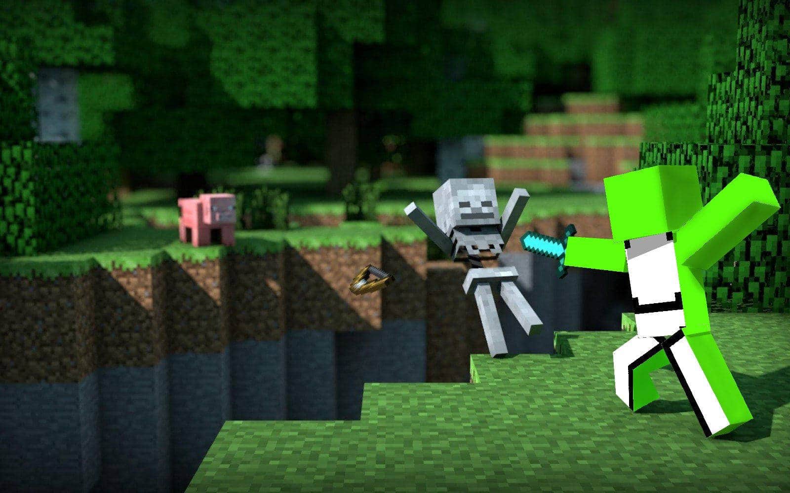 Hình nền Dream Minecraft cực kỳ ngộ nghĩnh