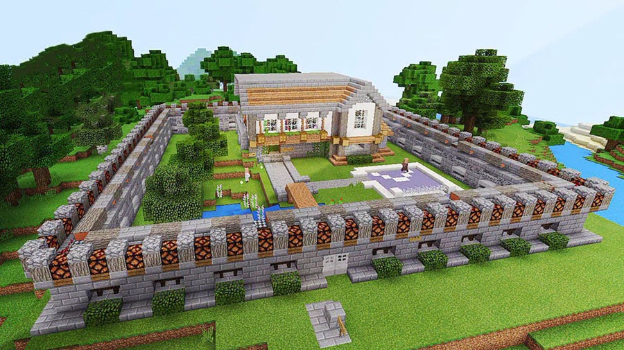 Hình nhà Minecraft ấn tượng