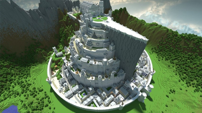 Hình nhà Minecraft độc đáo