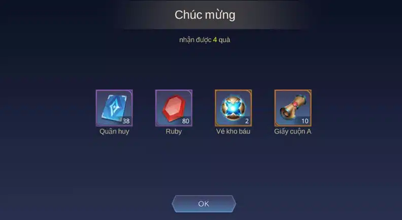 Hình quân huy Liên Quân và những phần thưởng khác