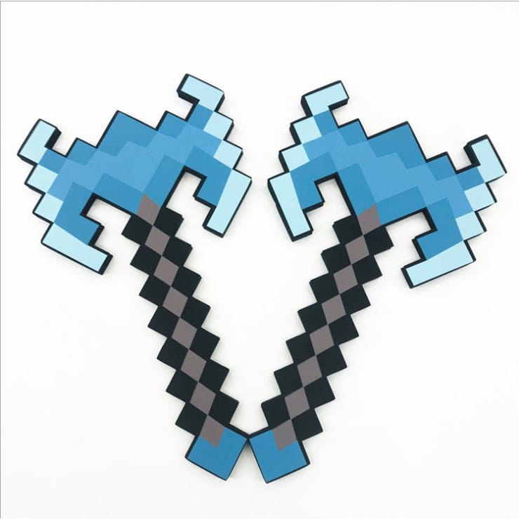 Hình rìu Minecraft kim cương