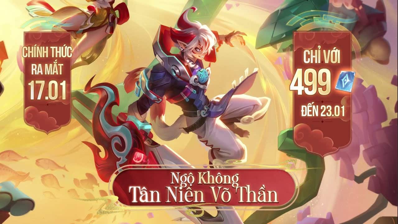Hình tướng Ngộ Không Tân Niên Võ Thần ấn tượng