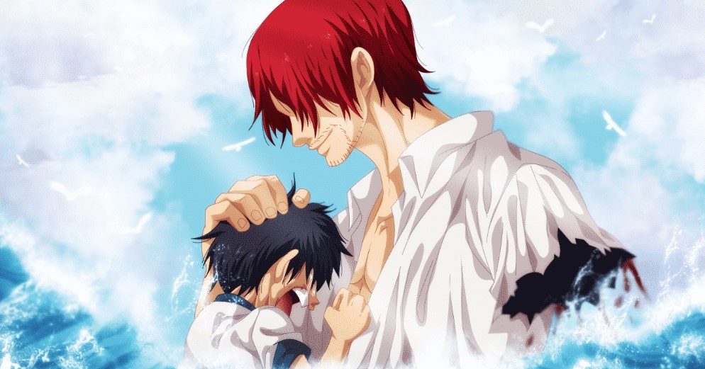 Shanks cứu Luffy lúc nhỏ