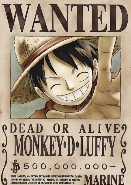 Ảnh Luffy Truy Nã