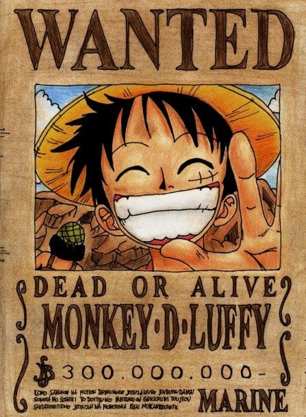 Ảnh Truy Nã NV Luffy