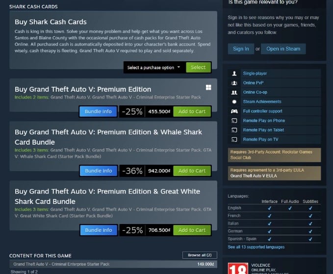 Chọn và nhấn Add to cart