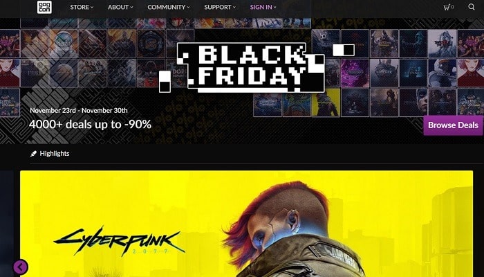Gog.com là web game offline hay nhất
