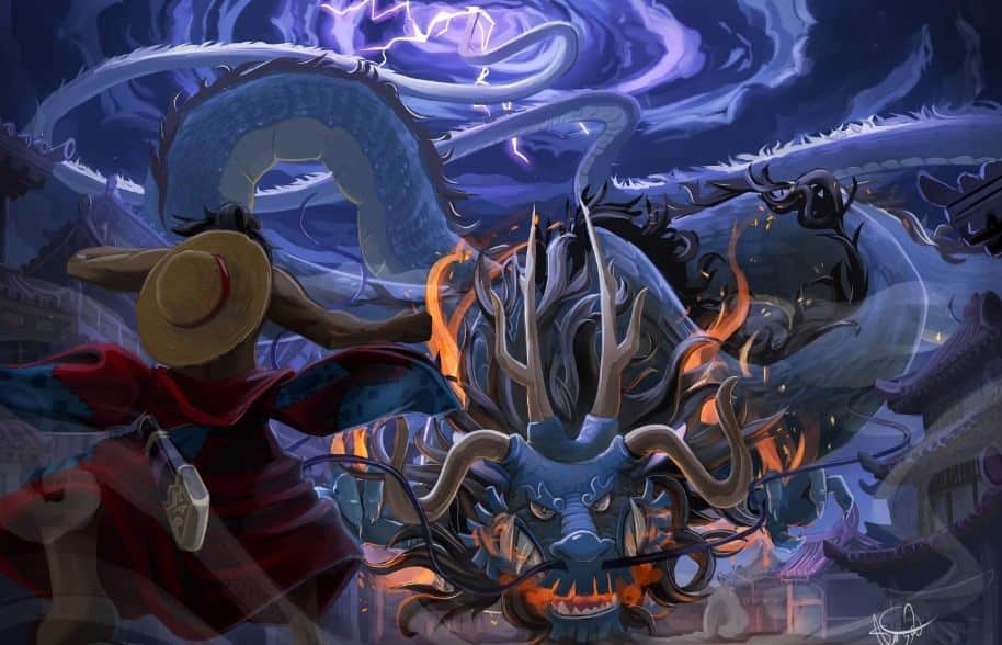 Hình Nền Luffy Vs Kaido Ngầu Nhất