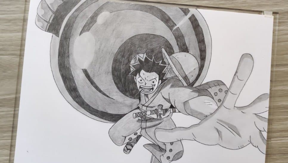 Hình Vẽ Luffy G3 Bằng Bút Chì