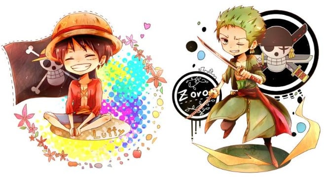 Hình Về One Piece Chibi Dễ Thương