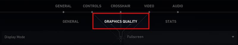 Mục Graphics Quality