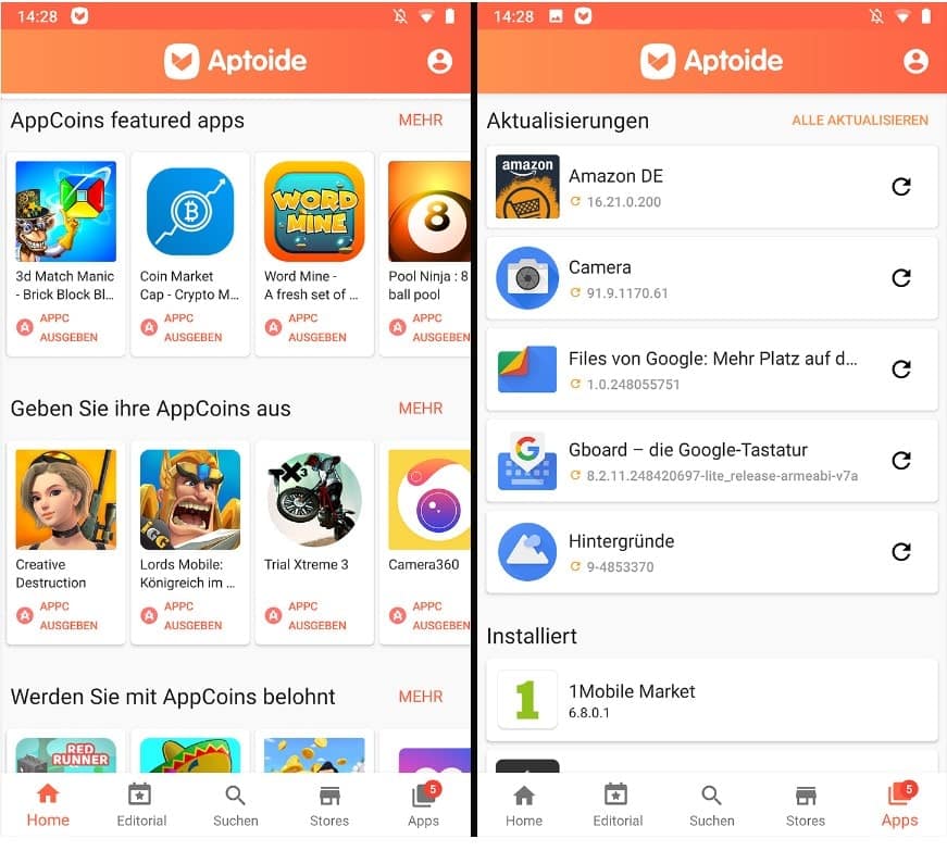 Ứng dụng Aptoide