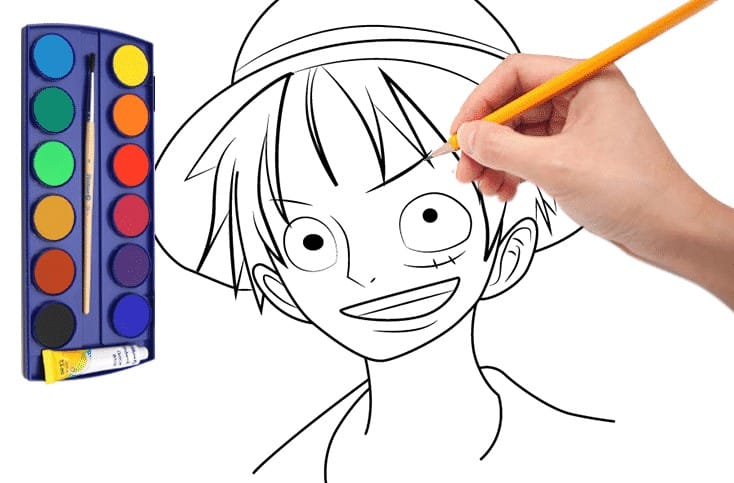 Vẽ Luffy Đơn Giản