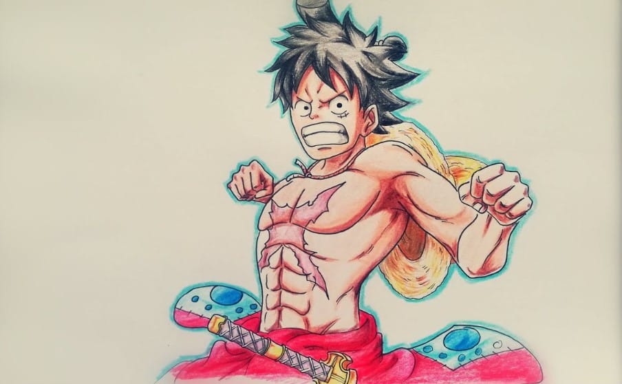 Vẽ NV Luffy G3 Haki