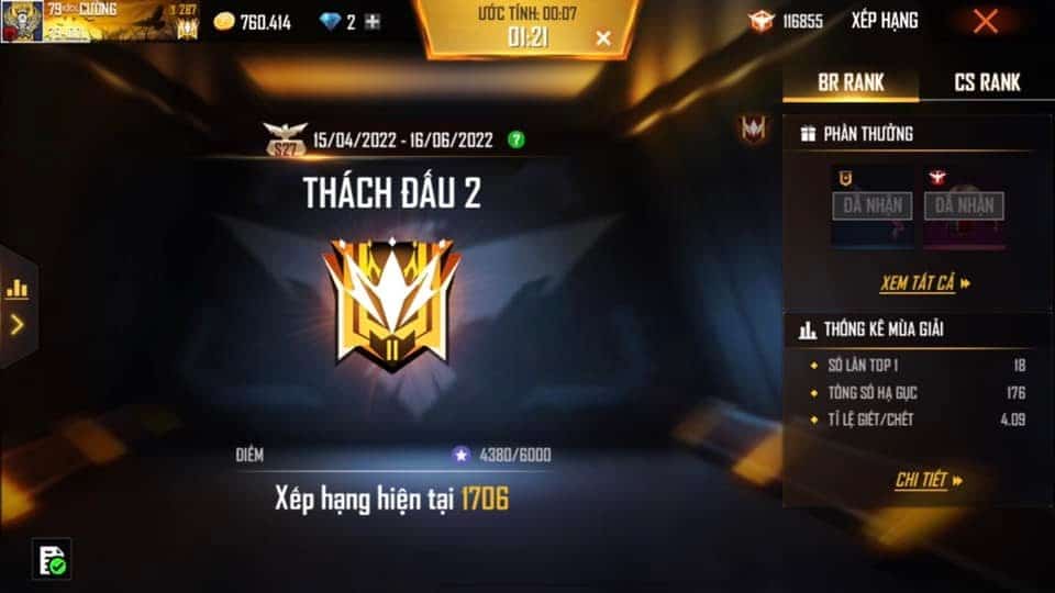 Ảnh Đại Kiện Tướng Free Fire xịn sò