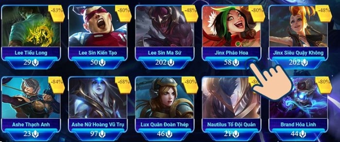 Check giá skin LOL