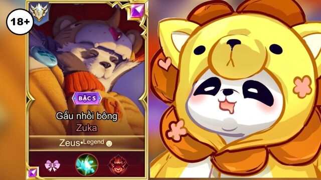 Hình avatar Zuka Gấu Nhồi Bông đáng yêu