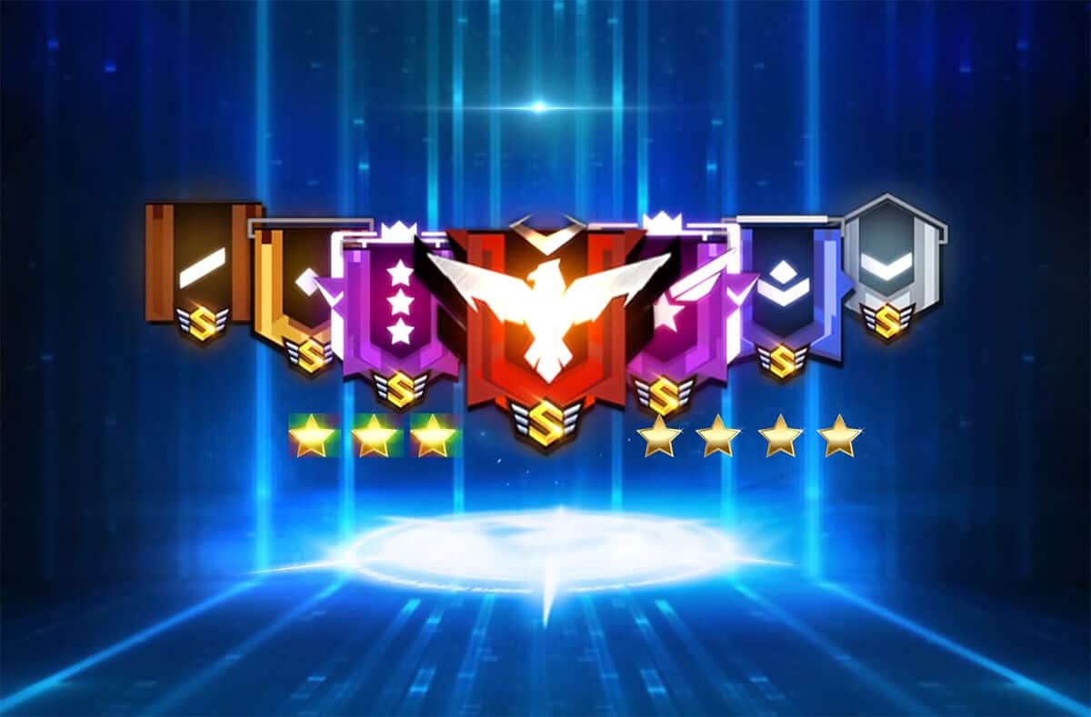 Hình ảnh các rank Free Fire Tử Chiến