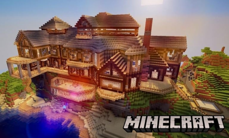 Mẫu nhà Minecraft biệt thự sang trọng