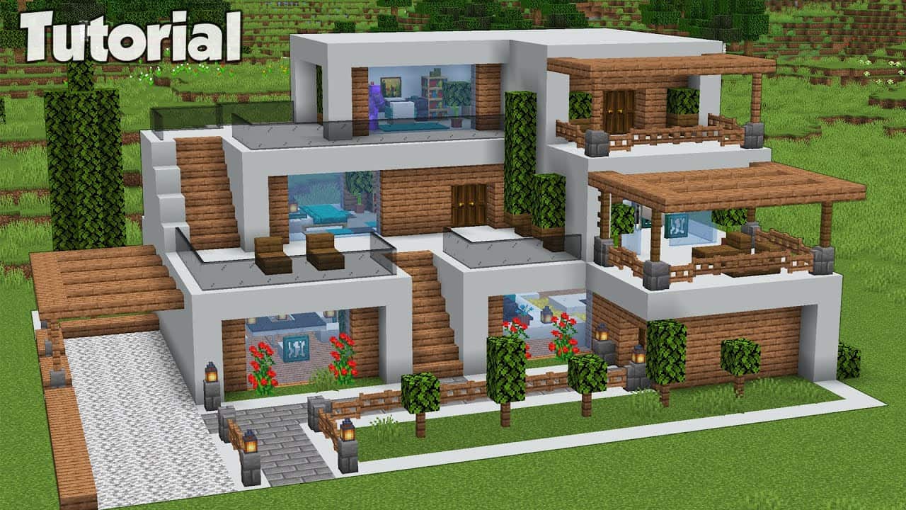 Mẫu nhà Minecraft hiện đại cực đẹp