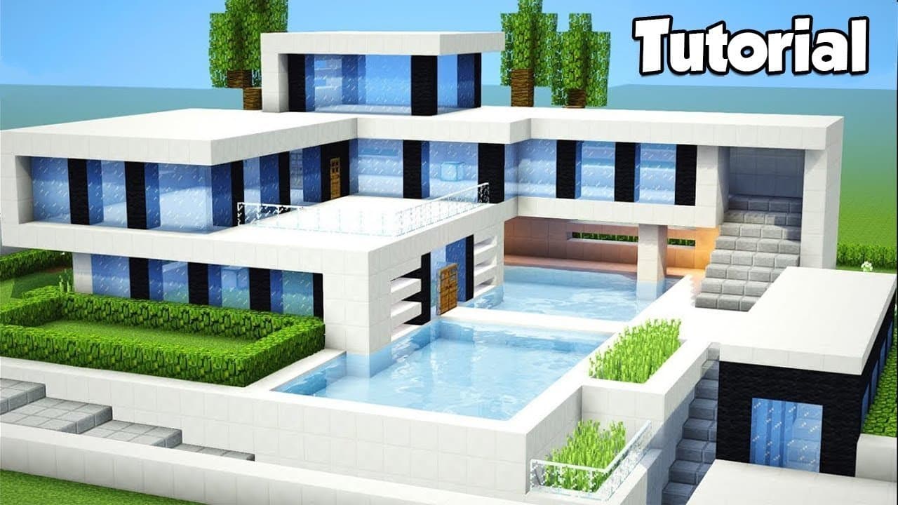 Mẫu nhà Minecraft vô cùng hiện đại