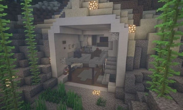 Mẫu nhà dưới nước Minecraft đặc sắc