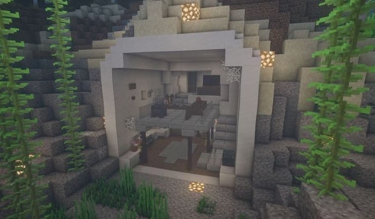 Mẫu nhà dưới nước trong Minecraft đẹp xuất sắc