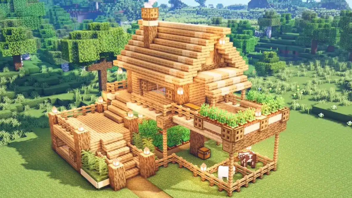 Mẫu nhà Minecraft vô cùng hiện đại