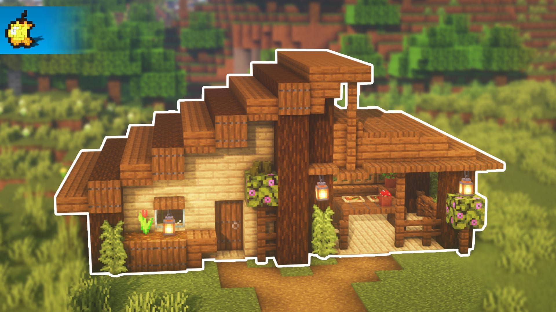 Mẫu nhà sinh tồn Minecraft dễ xây