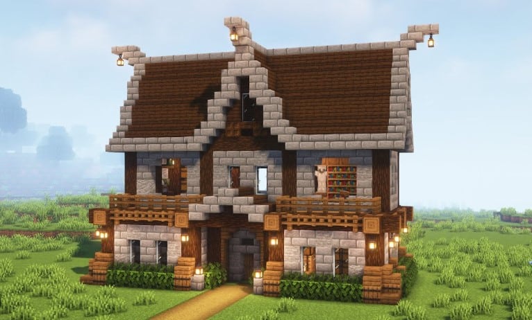 Mẫu nhà trung cổ Minecraft đẹp